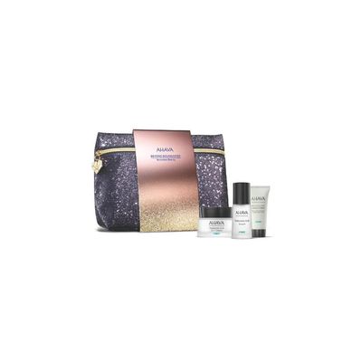 AHAVA Hyaluronic Happiness Trio Includes 24/7 Cream 50ml, 24/7 Eye Cream 15ml & Leave-On Mask 15ml Deep Hydration Skincare Set for Soft, Smooth & Plump Skin