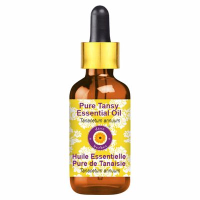 dve herbes Pure Tansy Essential Oil (Tanacetum annuum) with Glass Dropper Natural Therapeutic Grade Steam Distilled 100ml (3.38 oz)