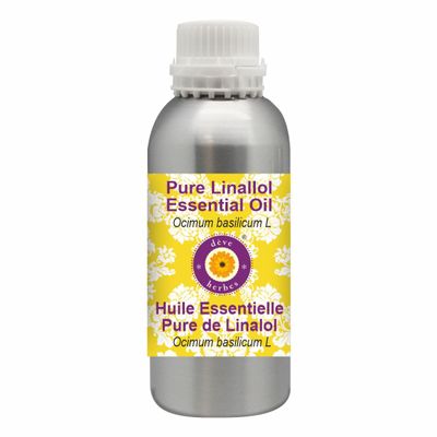 dve herbes Pure Linallol Essential Oil (Ocimum basilicum L) Natural Therapeutic Grade Steam Distilled 630ml (21 oz)