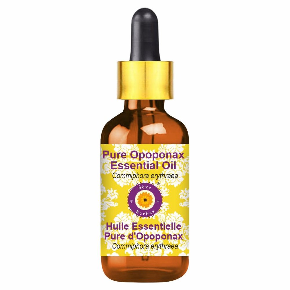dve herbes Pure Opoponax Essential Oil (Commiphora erythraea) with Glass Dropper Natural Therapeutic Grade Steam Distilled 30ml (1 oz)