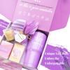 BODY & EARTH Self Care Gifts for Women Get Well Soon Gifts, Purple Birthday Gift Baskets, 8pcs Lavender Bath and Body Sets with 20oz Vacuum Insulated Tumbler Mother's Day Gifts for Mom view 2