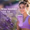 BODY & EARTH Self Care Gifts for Women Get Well Soon Gifts, Purple Birthday Gift Baskets, 8pcs Lavender Bath and Body Sets with 20oz Vacuum Insulated Tumbler Mother's Day Gifts for Mom view 4