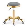 NinthAvenue Basics Adjustable Height Salon Rolling Stool Green, Load-Bearing 440 Ib PU Leather Swivel Work Shop Stool with Wheels Not Easy to Wrap Hair Gold, Grey view 1