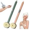 2024 Newest Long Handle Shower Brush for Body with Soap Dispenser, Scrub Shower Cleaning Brush, Bath Massage/Skin Scrubber/Exfoliating Brush/Back Scratcher for Women Men (1PC Pink +1PC Green) view 1