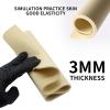 0.0098 inch Tattoo Practice Skin, 3 Pcs 11.81 * 7.87inch Thick Silicone Fake Skin Blank Double Sides Soft Skin, Tattooing Microblading Eyebrow Lip Practice Sheet for Beginners and Artists view 4