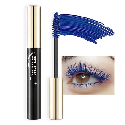 Colored Mascara Set - Long Lasting, Waterproof, Hyperallergenic Blue Mascara for Volumizing Eyelashes