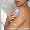 Silver Infused Silicone Body Scrubber Shower - Gentle Back Scrubber Soft Bristles - Avilana Premium Dual Sided Bath Brush Massage - Advanced Material Loofah Alternative - Gift Women Men view 2