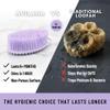 Silver Infused Silicone Body Scrubber Shower - Gentle Back Scrubber Soft Bristles - Avilana Premium Dual Sided Bath Brush Massage - Advanced Material Loofah Alternative - Gift Women Men view 3
