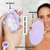 Silver Infused Silicone Body Scrubber Shower - Gentle Back Scrubber Soft Bristles - Avilana Premium Dual Sided Bath Brush Massage - Advanced Material Loofah Alternative - Gift Women Men view 4