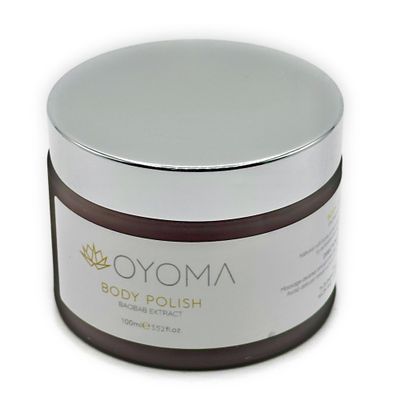 Body Polish by Oyoma Beauty Co. with Natural Sea Salt and Baobob Oil for Dehydrated Skin, 100ml
