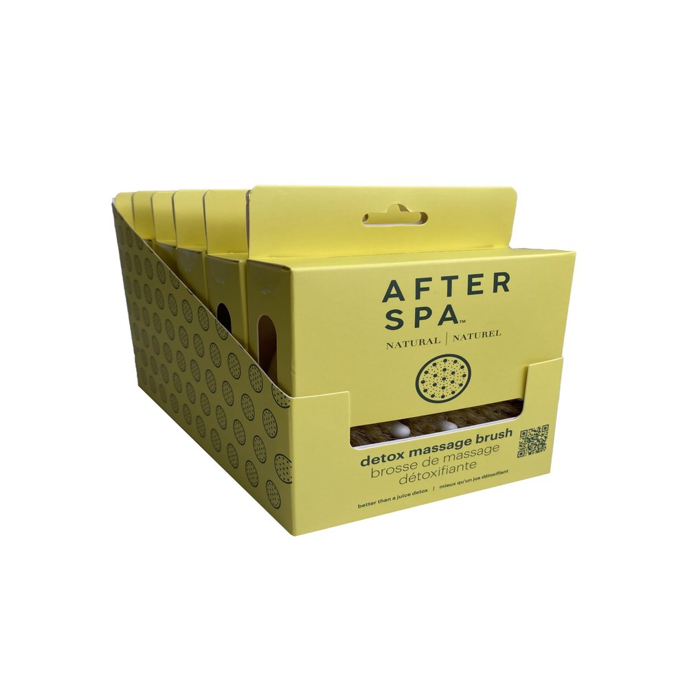 AfterSpa Massage & Detox Brush (Pack of 6, 6, Count)