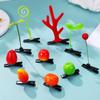 100 Pcs Bean Sprouts Hair Clips Assorted Colors - Unique Rave Accessories for Parties Festivals and Daily Wear view 4