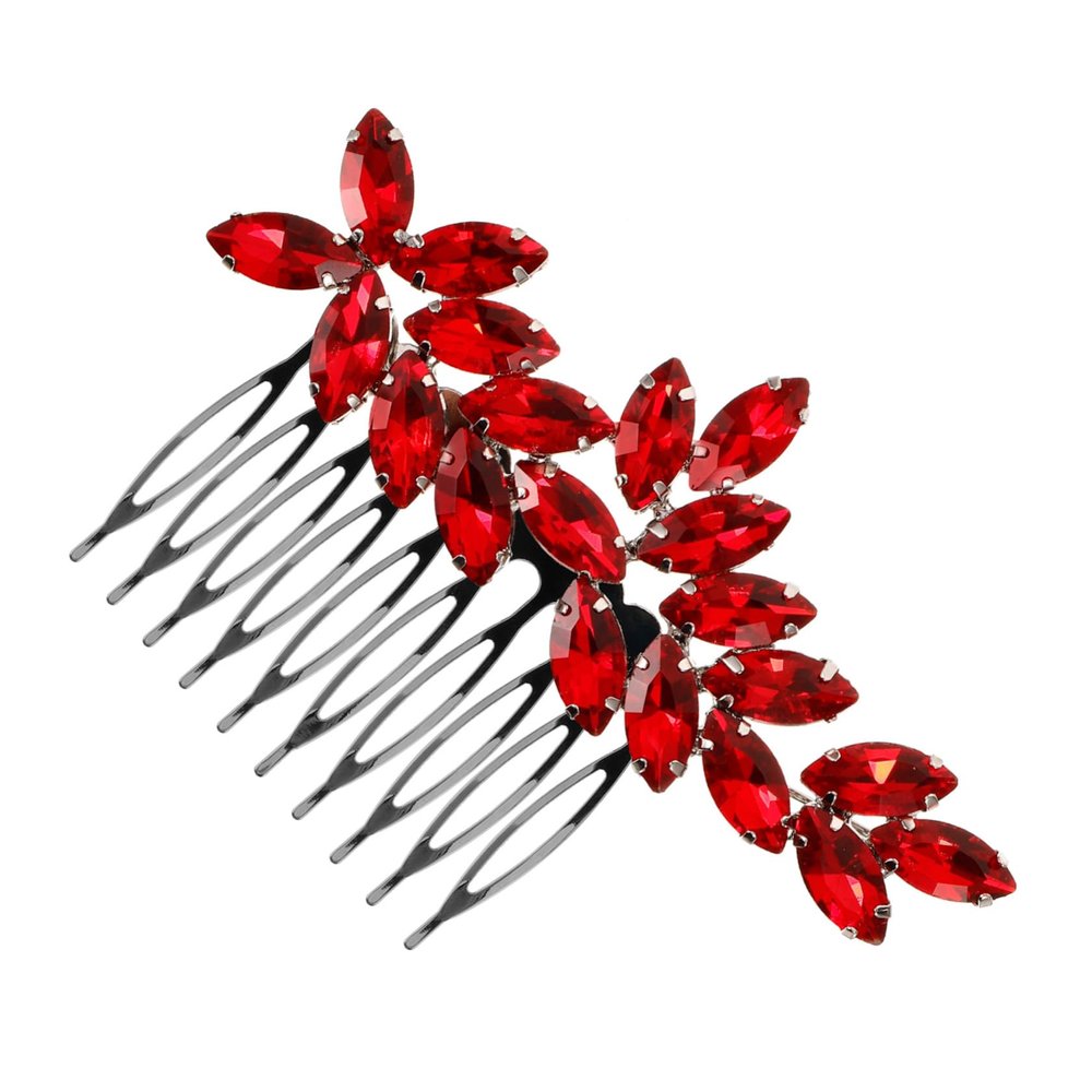 Beavorty Rhinestone Hair Comb for Weddings Elegant Side Comb Hair Accessory for Brides and Bridesmaids Simple Design Material for Adding Glamour to Your Wedding Day Look