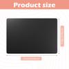 Nail Desk Mat 23.62 x 15.75 In, PU Leather Top with Velvet Bottom, Wipe-Clean Manicure Table Pad with Storage Strap, Mat Only, for Home and Salon Nail Art, Black view 2