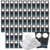 150 Pcs Moist Towel Bulk Moist Towelettes Individually Wrapped,White Towel Services 8.5''x8.5'' Unscented Wet Hand Towels,Disposable Refreshment Pre Moistened Towels for Travel Camping Sport Spa Party view 1
