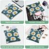 2 Pcs Pocket Cosmetic Bag, Little Daisy Flower Pattern Self-Closing Shrapnel Makeup Bag No Zipper Small Makeup Pouch for Mini Travel Storage for Cosmetics Headphones Jewelry Organizer view 4