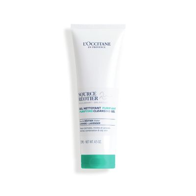 L'OCCITANE Source Reotier Purifying Cleansing Gel: Help Purify & Balance Skin, Maintain Hydration Barrier, Retain Moisture, 4.5 Oz