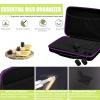 BLIRITEL 60 Bottles EVA Essential Oils Organizer, Hard Shell Essential Oil Storage Carrying Case, Essential Oils Holder Traveling Bag with Foam Insert, Holds 5ml,10ml,15ml Essential Oils (Purple) view 4