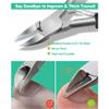 ONLYCT Feet Toenail Clippers Set Thick Ingrown Toe Nail Clippers Men Pedicure Clippers Toenail Cutters Nail Tools,Red Set,A view 2