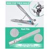 ONLYCT Feet Toenail Clippers Set Thick Ingrown Toe Nail Clippers Men Pedicure Clippers Toenail Cutters Nail Tools,Red Set,A view 3