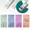 ONLYCT Manicure Nail Clipper Suit Nail Scissors Pedicure Cutter Stainless Steel Eagle Hook Portable Trimming Set,4pcs,Pink view 2
