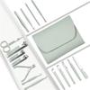 ONLYCT Manicure Nail Clipper Suit Nail Scissors Pedicure Cutter Stainless Steel Eagle Hook Portable Trimming Set,4pcs,Pink view 3