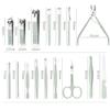ONLYCT Manicure Nail Clipper Suit Nail Scissors Pedicure Cutter Stainless Steel Eagle Hook Portable Trimming Set,4pcs,Pink view 4
