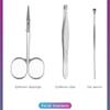 7-Piece Portable Stainless Steel Nail Clipper Ear Spoon for Travel Pedicure Manicure Tool Set Nail Care Cutter Set,Brown Bag view 2