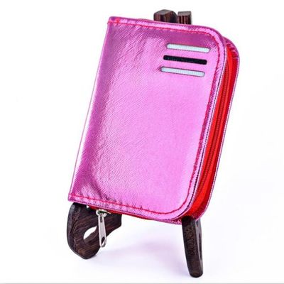 3colors Zipper Bag Nail Clippers Set Nail Tools Carbon Steel 9pcs/Set,Rose Red