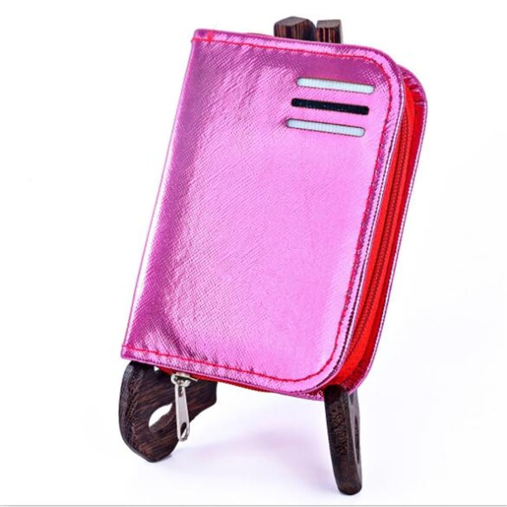 3colors Zipper Bag Nail Clippers Set Nail Tools Carbon Steel 9pcs/Set,Rose Red