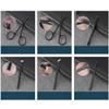 Black 18/16/12/10/7Pcs Nail Clipper Set Stainless Steel Manicure Cutters Ear Spoon Nail Scissors Tool Pedicure Household,Rose,7pcs view 4