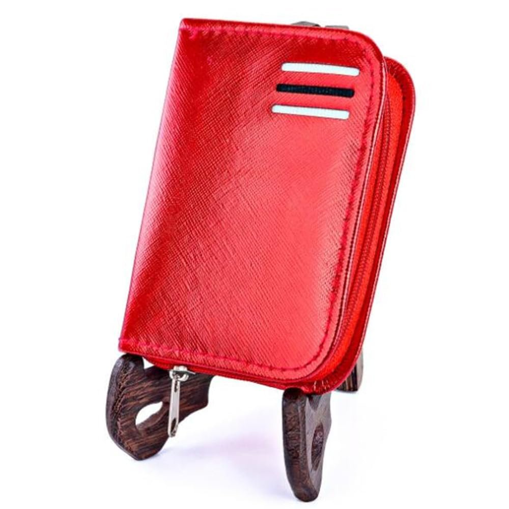 3colors Zipper Bag Nail Clippers Set Nail Tools Carbon Steel 9pcs/Set,red
