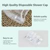 100 PCS Disposable Shower Caps Waterproof Plastic Shower Cap Individually Wrapped Clear Shower Caps Multi-Purpose Thickening Elastic Durable For Home Bath Hotel Travel view 2