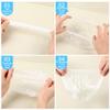 100 PCS Disposable Shower Caps Waterproof Plastic Shower Cap Individually Wrapped Clear Shower Caps Multi-Purpose Thickening Elastic Durable For Home Bath Hotel Travel view 3