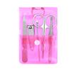 ONLYCT Set Stainless Steel Nail Clippers Set Beauty Set Decoration Nail Pedicure Nail Clipper Tool Home Manisure Tools,Pink view 1