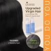 DOORES U Tip Hair Extensions Human Hair, Jet Black 22 Inch 50g/50s, K Tip Extensions view 4