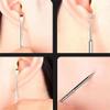 9pcs Nail Clipper Set Household Stainless Steel Ear Spoon Nail Clipper and Nail Repair Tool,red view 3