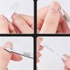9pcs Nail Clipper Set Household Stainless Steel Ear Spoon Nail Clipper and Nail Repair Tool,red view 4
