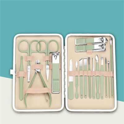 7/8/10/16/18pcs Nail Clipper Set Stainless Steel Manicure Tool Ear Pick Dead Skin Scissors Beauty Tools Set,18PCS2