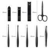 9pcs Nail Clipper Set Household Stainless Steel Ear Spoon Manicure Cutters Portable Manicure Nail Scissors Clipper Trimmers Set,A view 2