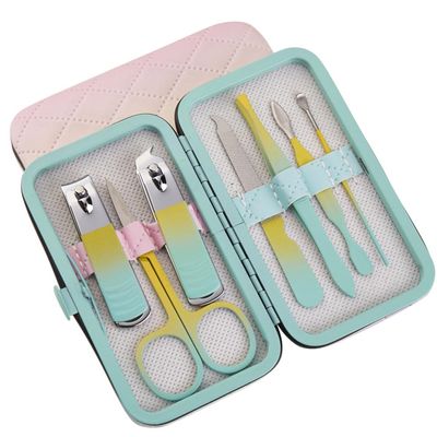 ONLYCT Portable Nail Clippers Kit Stainless Steel Dead Skin Scissors Manicure Set Cutting Pedicure Tools Travel Kit Nails,7