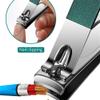 Stainless Steel Nail Scissors Set Household Nail Clippers Manicure Tools Men's and Women's Nail Clippers,Rose Red view 2