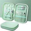 18Pcs Sharp Nail Clipper Set Household Pedicure Tool Nails Scissors Simple Portable Women Men Manicure Cuticle Remover,Light Green view 1