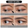 BINGBRUSH Double-head Liquid Stamp Eyeliner Pencil, Colors Flowers Heart Moon Star Shapes Face Stamps Makeup Colorful Waterproof Slim Gel Felt Tip High Pigment Liquid Eyeliner (04#Heart Shape&Black) view 4