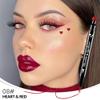 BINGBRUSH Double-head Liquid Stamp Red Eyeliner Pencil, Colors Flowers Heart Moon Star Shapes Face Stamps Makeup Colorful Waterproof Slim Gel Felt Tip High Pigment Liquid Eyeliner(08#Heart Shape&Red) view 2