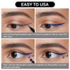 BINGBRUSH Double-head Liquid Stamp Eyeliner Pencil, Colors Flowers Heart Moon Star Shapes Face Stamps Makeup Colorful Waterproof Slim Gel Felt Tip High Pigment Liquid Eyeliner (06#Moon&Blue) view 4