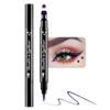 BINGBRUSH Double-head Liquid Stamp Eyeliner Pencil, Colors Flowers Heart Moon Star Shapes Face Stamps Makeup Colorful Waterproof Slim Gel Felt Tip High Pigment Liquid Eyeliner (05#Star&Purple) view 1