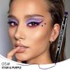 BINGBRUSH Double-head Liquid Stamp Eyeliner Pencil, Colors Flowers Heart Moon Star Shapes Face Stamps Makeup Colorful Waterproof Slim Gel Felt Tip High Pigment Liquid Eyeliner (05#Star&Purple) view 2