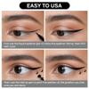 BINGBRUSH Double-head Liquid Stamp Eyeliner Pencil, Colors Flowers Heart Moon Star Shapes Face Stamps Makeup Colorful Waterproof Slim Gel Felt Tip High Pigment Liquid Eyeliner (02#Moon&Black) view 4
