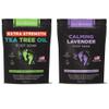 DAILY REMEDY EXTRA STRENGTH Tea Tree Oil & Calming Lavender Foot Soak Set - Made in USA - Soothes Sore Tired Feet, Athletes Foot, Stubborn Foot Odor, and Softens Calluses - Pack of 2 view 1